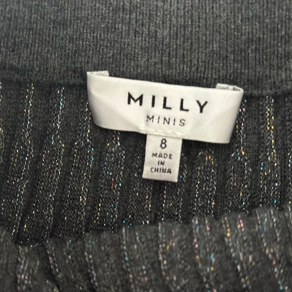 Milly Mini Glitter pleated elastic waist mini skirt - Picture 4 of 5